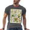 Adolphe Millot  Plantes Medicinales   Vintage French Botanical Illustration TShirt No Iron Casual Short Sleeve Top
