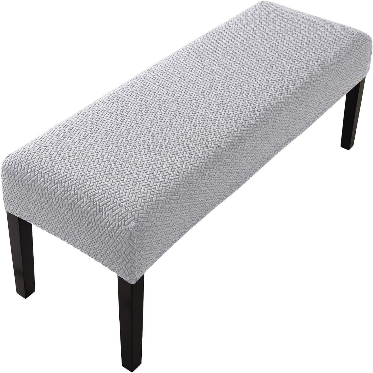 

Long Checked Jacquard Household Bench Cover Home Leisure Bench Cover Dustproof and Stain-proof Hotel Chair Cover 38*8cm