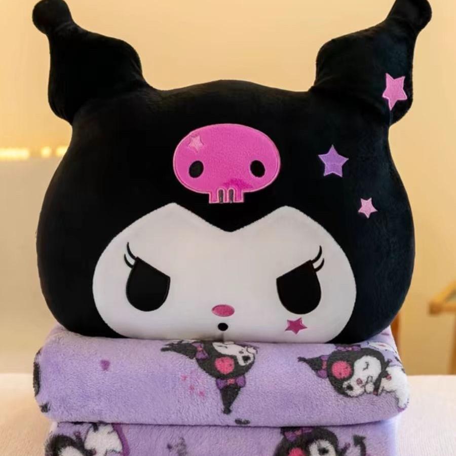 Strawberry Hugging Pig & Little Bear Plush Toy Blanket – Dual-use Nap & Travel Comfort for Kids