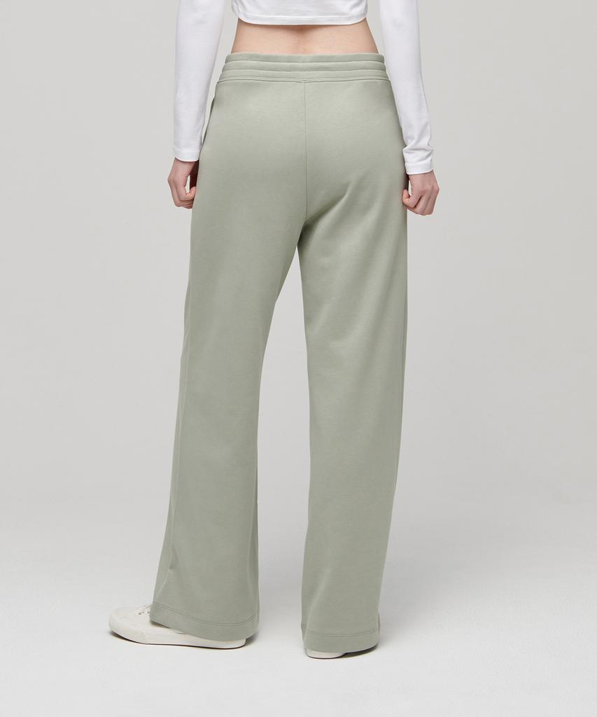 MUSINSA STANDARD WOMAN Women'S Flat Terry Wide Lounge Sweatpants [Pistachio]