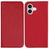 For iPhone 17 Case Cross Texture Leather Phone Cover Hidden Magnetic