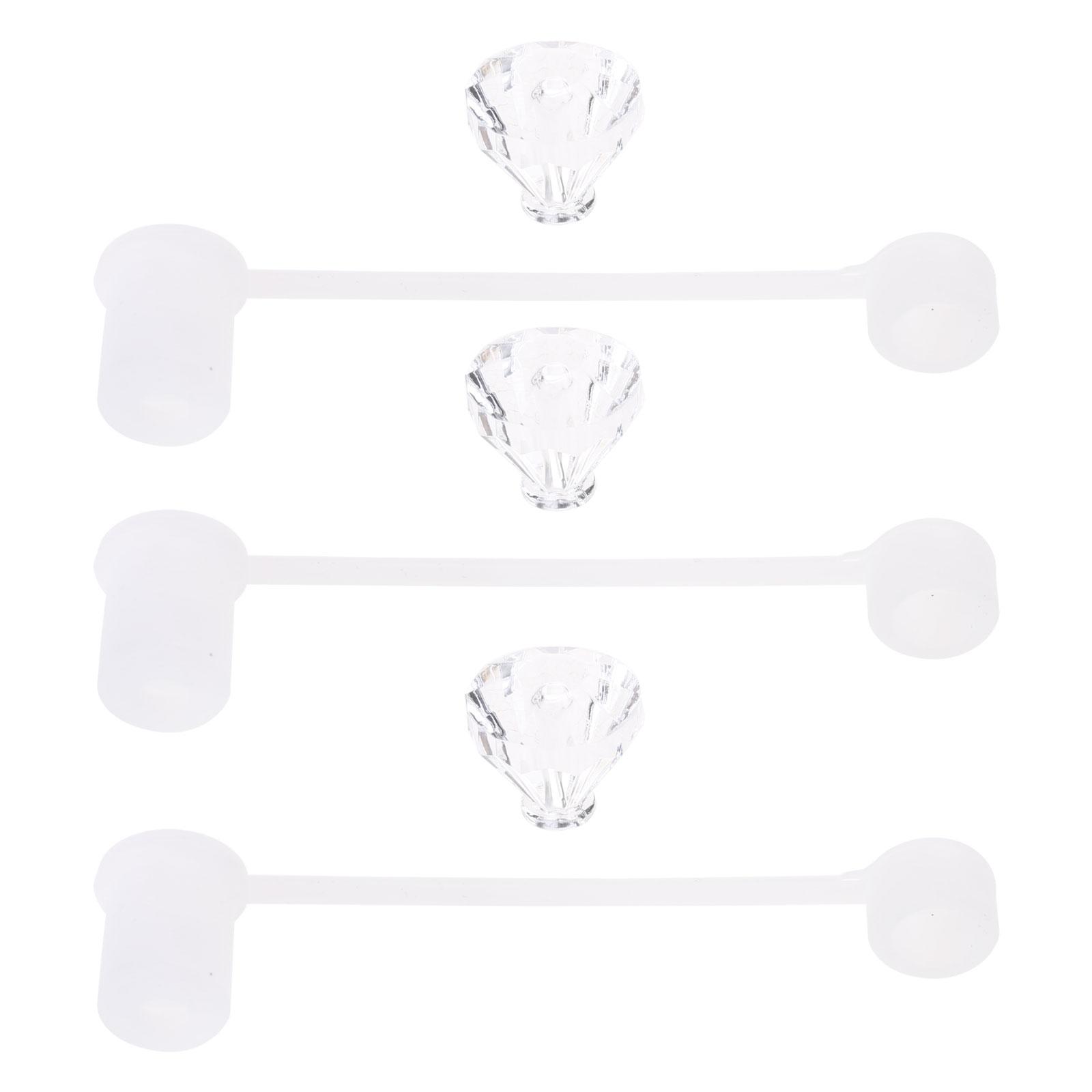 

Pack of 3 Delicate Cup Straw Sleeves Diamond Straw Attachments in Elegant Colors Stylish Diamond Shaped Straw Covers 12 прозрачный