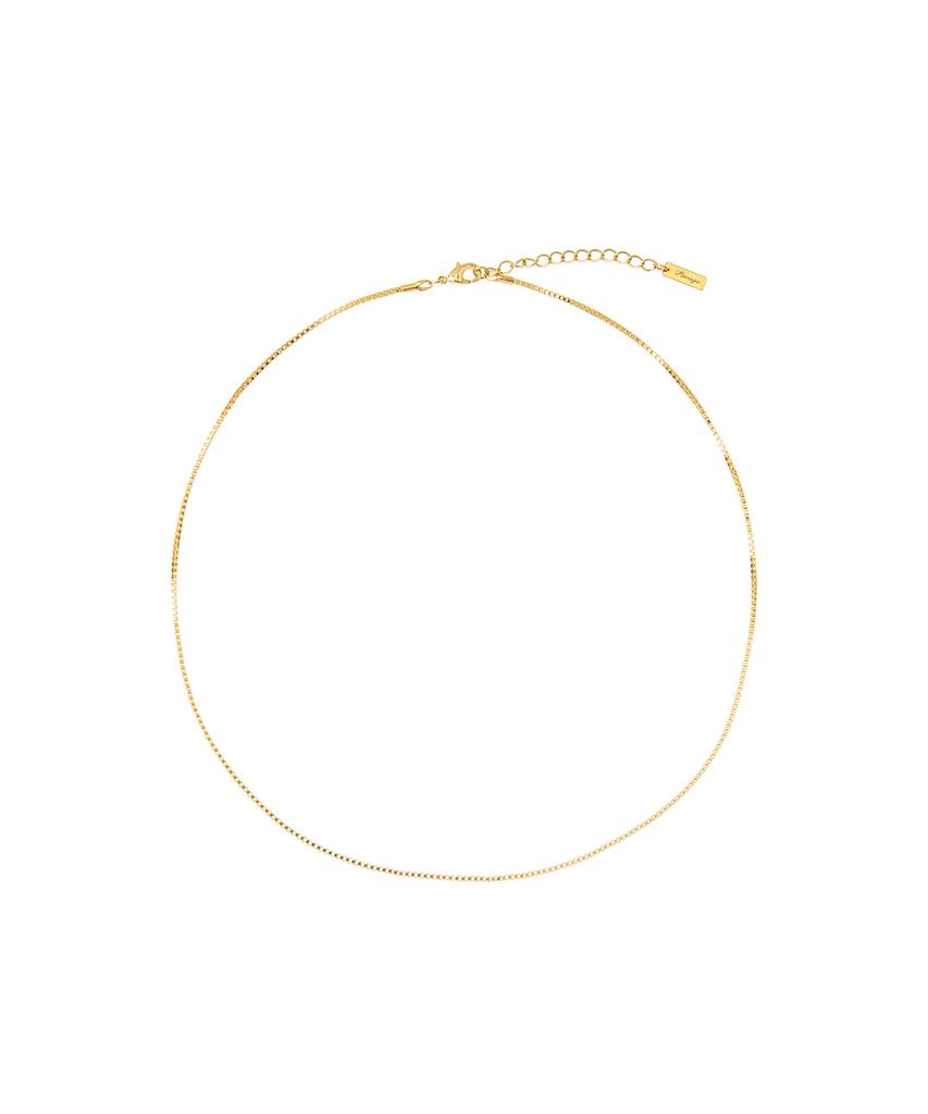 Savage Gold Box Chain Necklace
