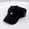 Summer Children Sun Hat Girls Ponytail Duckbill Hats Kids Empty Top Baseball Cap Embroidery Love Baby Sunshade Visors