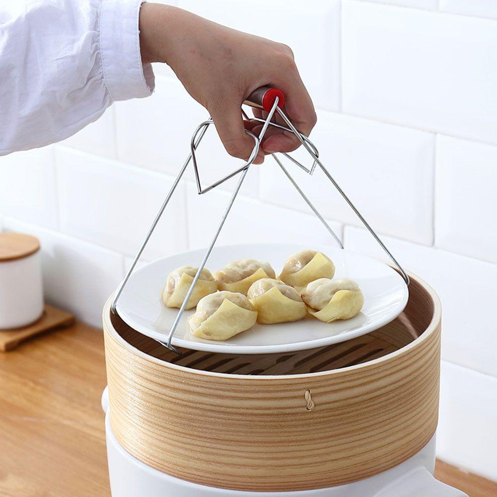 

Kitchen Tools Steamer Lifter Non-slip Dish Bowl Clamp Anti-Scalding Clip Holder Plate Gripper