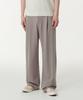 Ponte One-Pleat Wide Cozy Slacks [Grayish Beige]