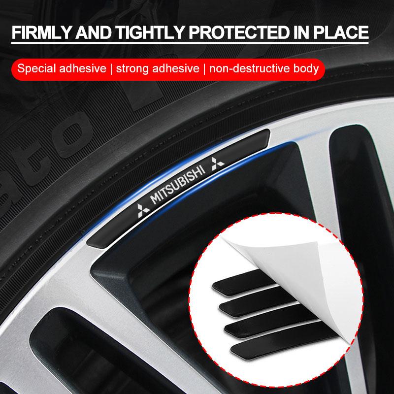 Aluminiowe Naklejki na Piastę Koła Samochodowego Opony Felgi Akcesoria Dekoracyjne Do Mitsubishi Outlander I200 Pajero Eclipse ASX Lancer Space Delica Ex
