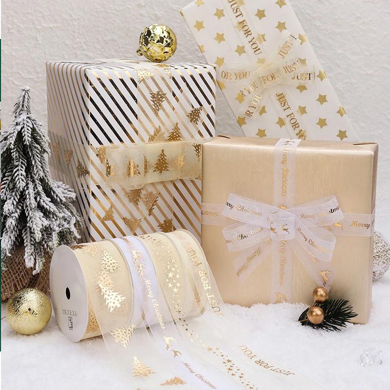9M Ribbon for Bows Gift Ribbon Satin Christmas Ribbon Lover Wedding Event Party Cintas Decorativas Apparel Sewing Supplies DD005