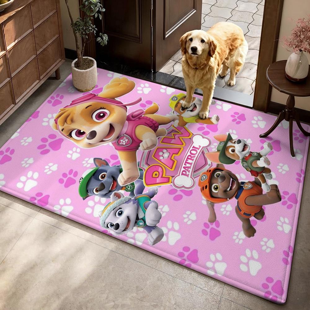 Paw Patrol Rescue Team Theme Rug Nonslip Durable Carpet For Gaming Room Play Area Home Party Decor Halloween Gift