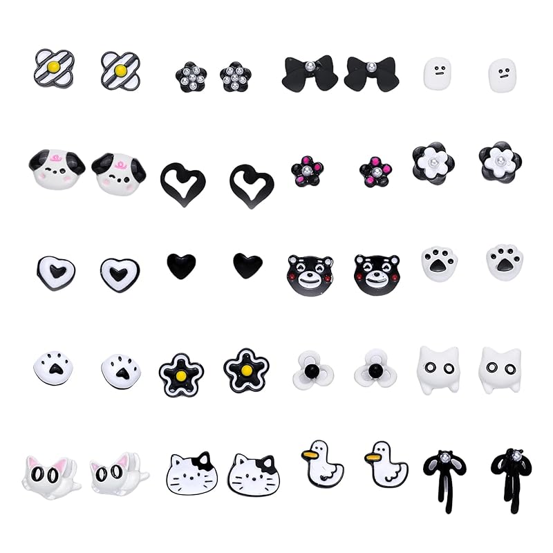 

Umiwe earrings set surgical stainless steel ladies Popularity Compatible with metal allergies Fashionable cute small South Korea woman accessories