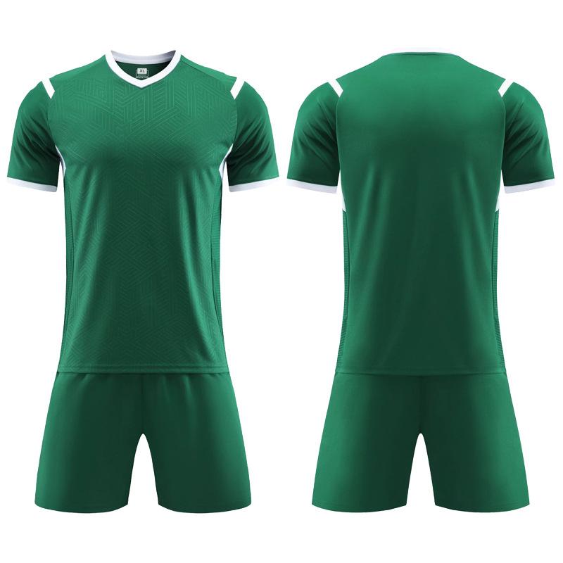 Football Uniform Suit for Boys with Printed Primary School Football Athleticwear Childrens Training Clothes Short-sleeved Football Uniforms