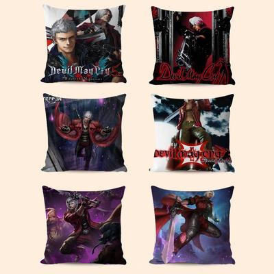 Video Game Devil May Cry Pillowcase Toon Gift Cushion Cover Bedroom Home Sofa Chair Seat Decor Pillow Case