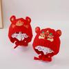 Baby Red Wool Hat with Ear Protection - Autumn/Winter Celebration for Boys & Girls