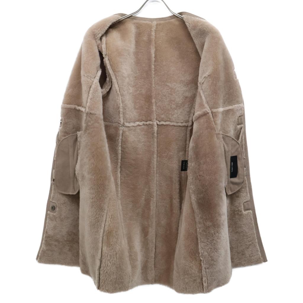 9 Nine Label NINE LABEL Mouton Coat coat beigeUsed