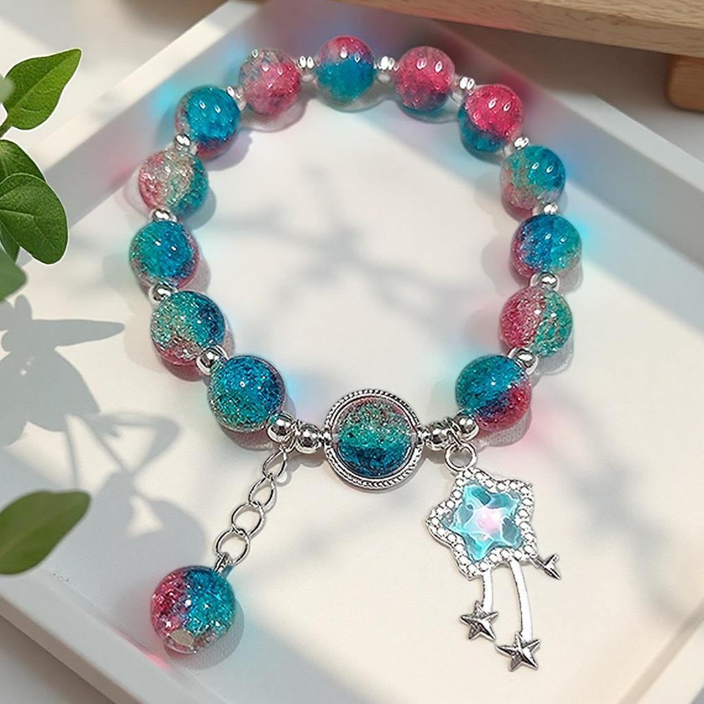 Daisy Popcorn Beaded Bracelet: Elegant Women's Hand Jewelry