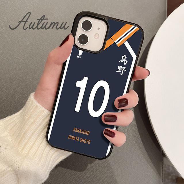 Haikyuu!!Husă pentru telefon Karasuno Team Uniform pentru iPhone 11 12 13 14 Pro Max mini XR XS SE 2020 7 8 Plus Samsung S21 S22