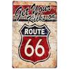 USA Route  Metal Signs Wall Poster Plaque Warning Sign Vintage Iron Painting Decoration for Home Cafe Living Room Club Bar