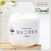 Spring/Summer No. 6 Lace DIY Knitting Silk Cotton Yarn - Skin-Friendly, Non-Pilling, Medium-Fine Crochet Pure Cotton