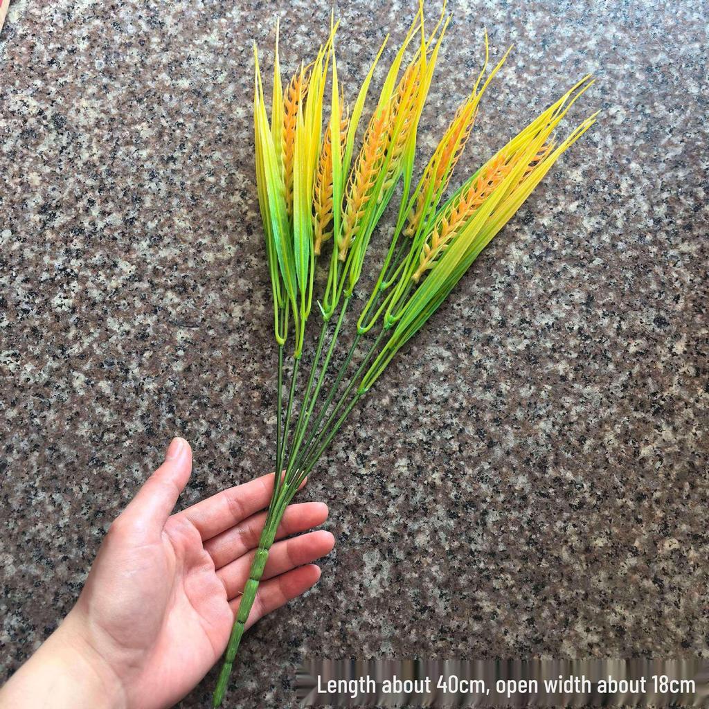 Plastic Wheat Ears Artificial Flowers for Outdoor Decoration and Play Props