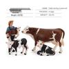 Animal Model Set: Cow, Buffalo, Ox, Rhinoceros, Bison, Bull - Educational Farm Toys for Kids
