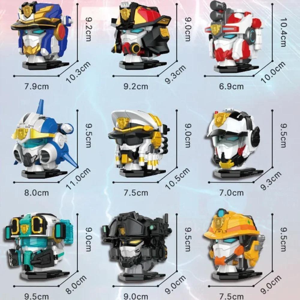 MiniForce Super Poliziotti Scien JET Poliziotto Marino Robot Trasformabile Emblema Testa Modello Mini Force Deformazionermazione Action Figure Giocattoli