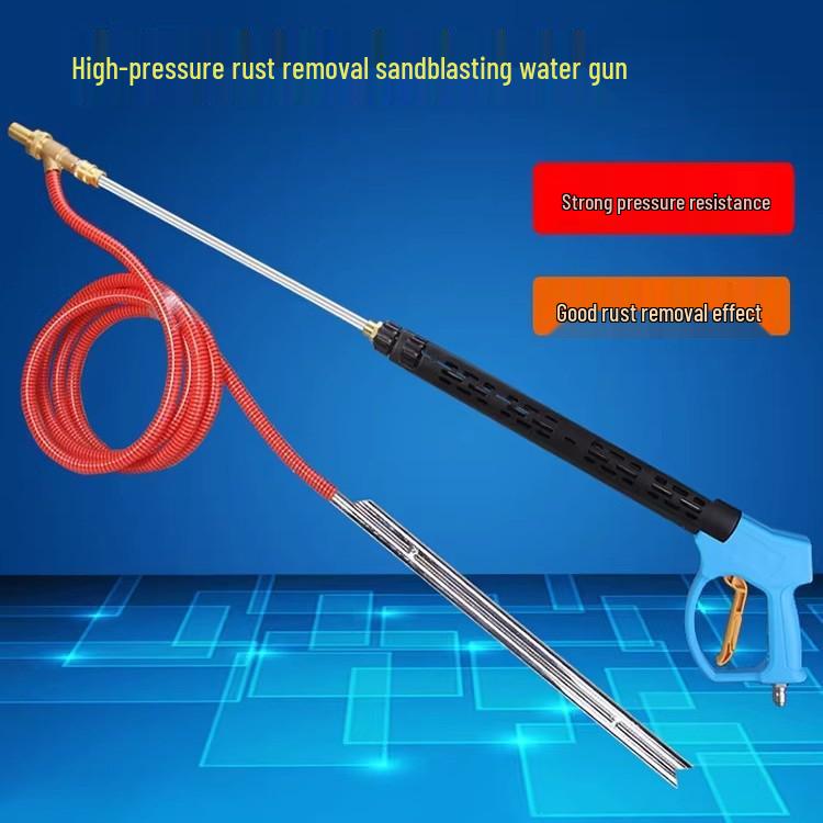 Ultra-High Pressure Sandblasting Gun for Rust, Paint, and Dirt Removal - Car Wash and Surface Cleaning