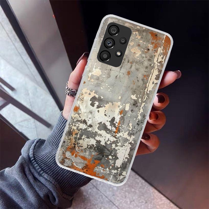 Vintage Industrial Style Rusty Pattern Phone Case For Samsung Galaxy A12 A52S A42 A32 A22 A51 A50 Note 20 Ultra 10 S10 Plus A71