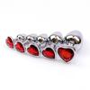Heart-shaped metal anal plug  Beginner's anal plug  Anal massage dilator  Adult couples sex toy  Masturbation stimulation tool