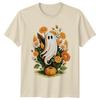 Geisterkürbis Halloween Herbstblumen Unisex T-Shirt Unisex Tee