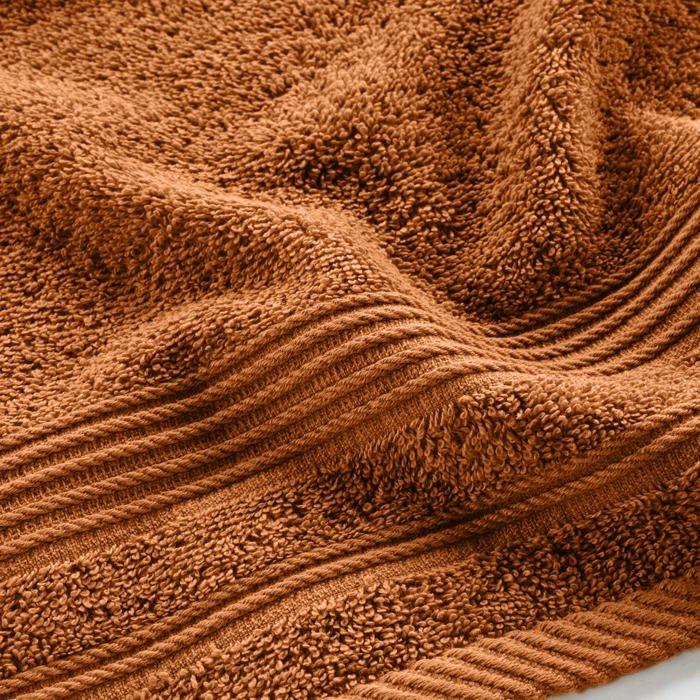 Serviette de toilette invite 30 x 50 cm Tendresse caramel