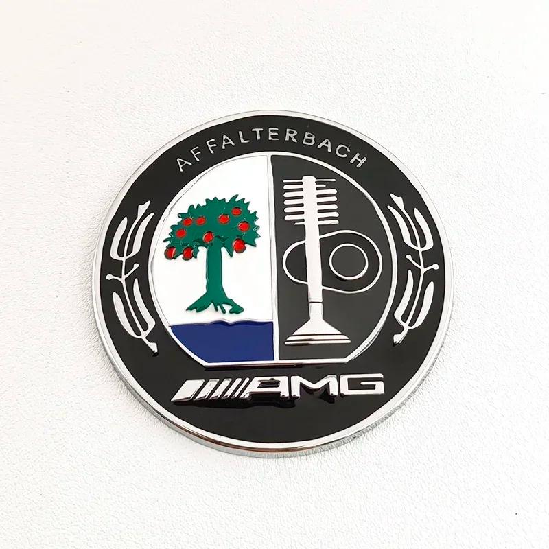 UMEG7 45mm 56mm 65mm 3D Metal Logo Apple Tree AMG Emblem Car Rear Side C Pillar Badge for Mercedes Benz A C E GLA GLC GLE GLS Sticker