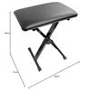 Kikutani Keyboard Bench/Piano Stool, X-Shaped, KB-66, Black