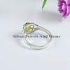 Natürlicher Peridot Ring, Zarter Ring, Handgefertigter 925 Sterling Silber Ring, Ovaler Peridot Designer Ring, August Geburtsstein, Krappenfassung Ring