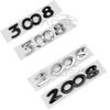 Car Rear Trunk Boot Letters Words Logo Replace Badge Emblem Decals Sticker For d444 2008 3008 4008 5008 Styling Accessories 444d