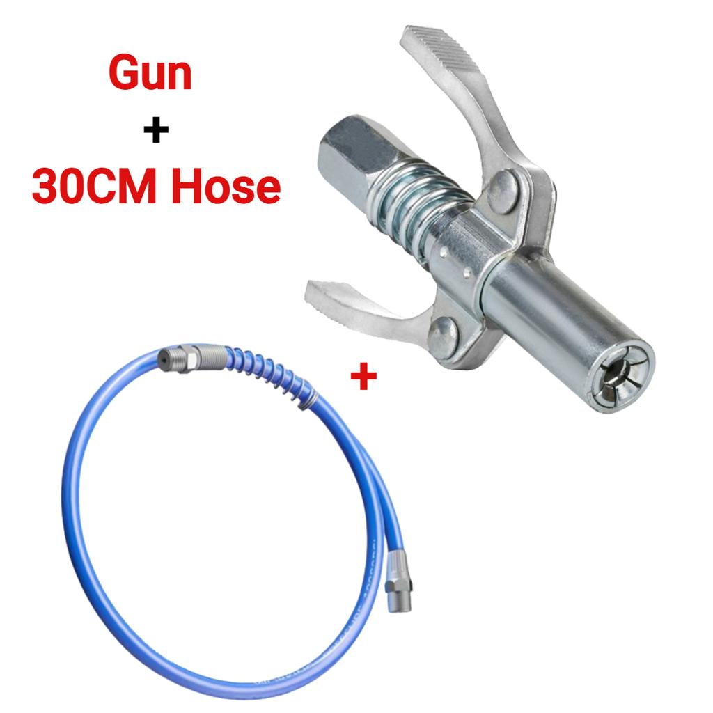 Grease Gun Coupler 10000 PSI NPTI/8 Oil Pump Quick Release Grease Tip Tool Two Press Car Syringe Lubricant Tip Grease Nozzle