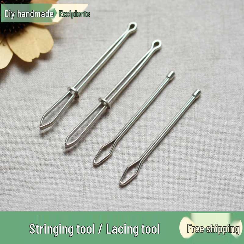 Elastic Band Threading Tool: Clip & Rope Guide for Pants & Belts