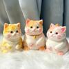 Klämkatt i plysch Kawaii-leksak Giftfri Elastisk Mjuk Klämbar Avslappnande Helande ADHD Ångestlindring Fest Bärbar Gåva