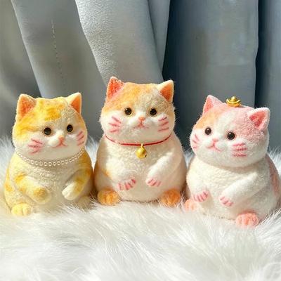Gatto Morbido Peluche Kawaii Giocattolo Non Tossico Elastico Morbido Morbido Spremere Treccia Rilassare Curare ADHD Sollievo Ansia Festa Portatile Regalo