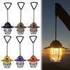 LED Retro Small Droplight USB Charging Portable Camping Lantern IPX4 Waterproof Camping Hanging Lamp for Camping Hiking Fishing