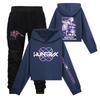 Children's Hooded Top And Pants Two-piece Tracksuit Set Long-sleeved Printed Clothing Set