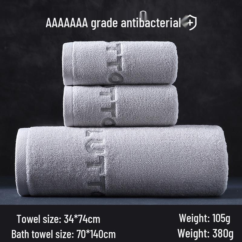 Premium Badetuch aus reiner Baumwolle: Dick, Weich, Saugfähig, Antibakteriell, Bestickt für den Haushalts- und Hotelgebrauch