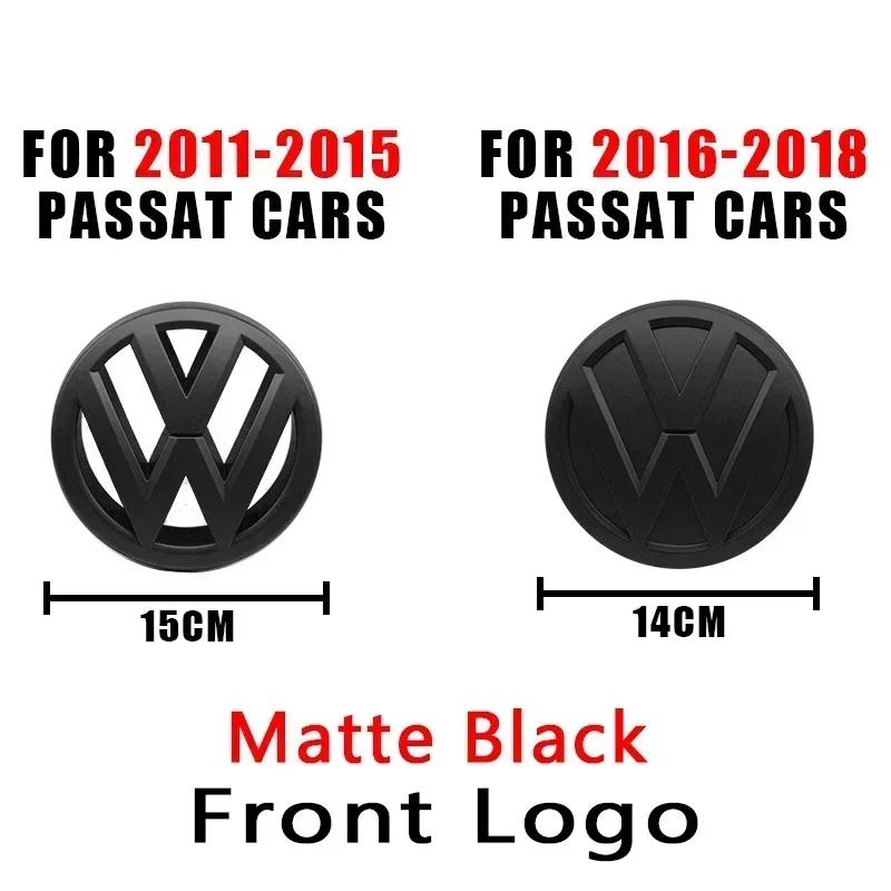 ZCKOT1 VW Logo Car Badge Hood Front Fence Rear Trunk Emblem Sticker For Volkswagen PASSAT B6 B7 2011-2015 Passat B8 2016-2018 Accessory
