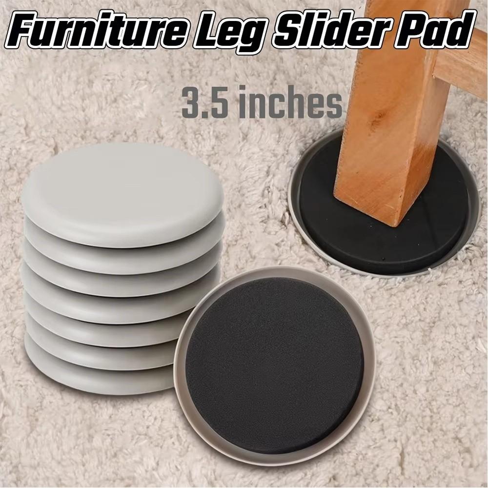 Anti-abrasion Furniture Sliders Reusable Leg Pads Furniture Gliders Anti Scratch Round Shape Floor Protector Mat Hardwood Floors