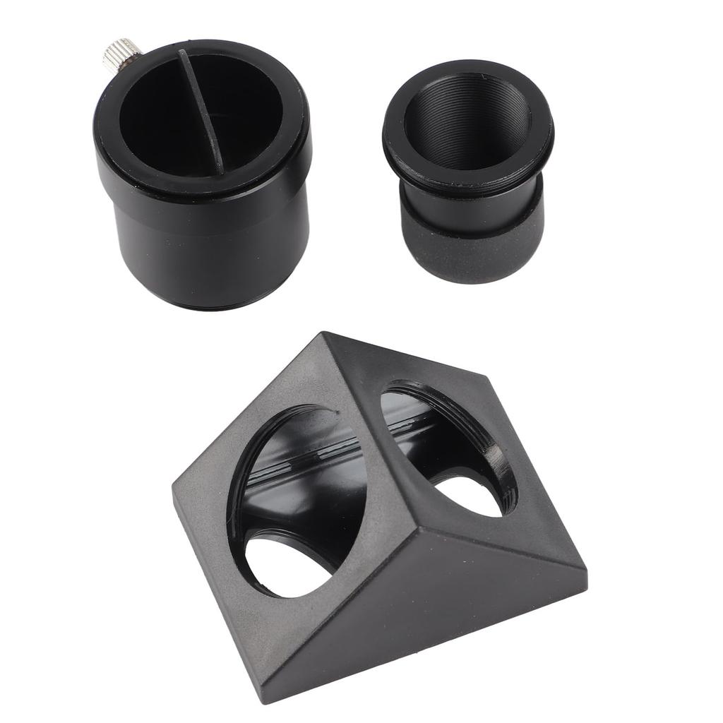 1.25" Zenith Mirror Fully Coated Lens with Dust Cover, 90 Degree Diagonal Adapter, 1.25" Eyepiece, 0.965" Telescope Focuser