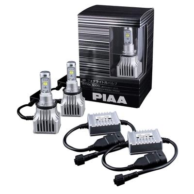 Ampoule LED antibrouillard PIAA 2400 lm 6000 K Blanc 12 V 16 W LEF102 H8/H11/H16 [Installation facile]