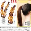 Banana Hairpin Ponytail Twist Vertical Clip Elegant Back of The Head Shows Hair VolumeHeadwear