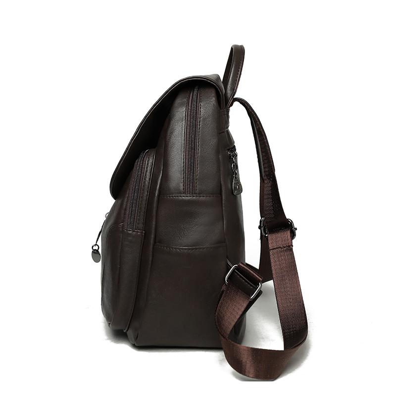 Women's PU Backpack Large Capacity Travel Backpack