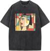 Graphic T-Shirts for Men & Women - Unisex Oversized Cotton Short Sleeve Vintage Streetwear Tee, Casual Summer Outfit
