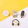 CDs Metal Personality Music Enthusiast Badge Baking Paint Pin Backpack Decoration Cartoon Brooch