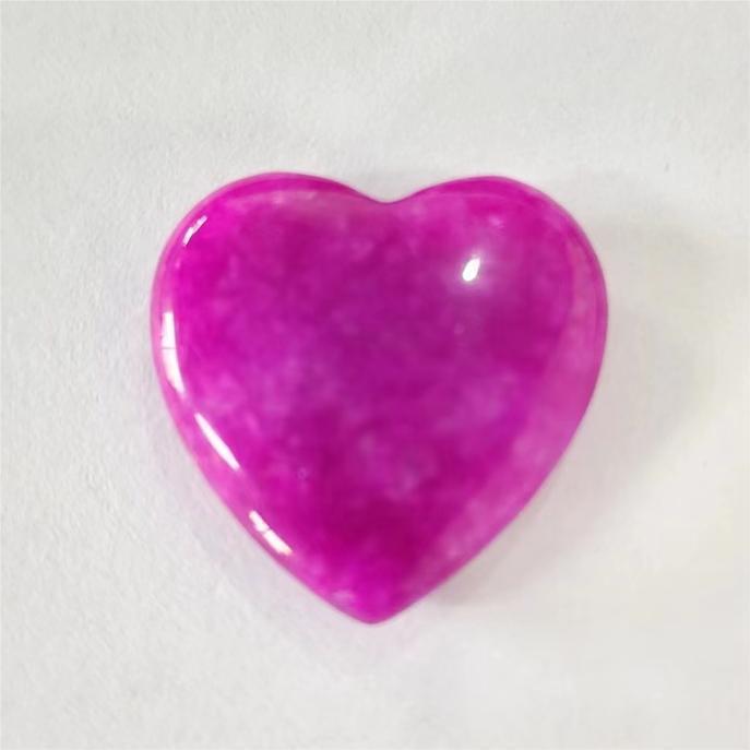 Heart-Shaped Natural Crystal Gemstone Pendant (20mm)